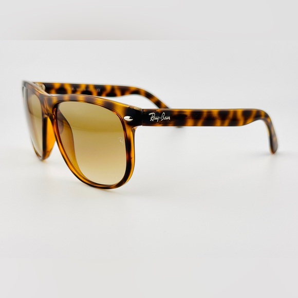 Ray-Ban Boyfriend Sunglasses Rb4147 Havana Frame with Light Brown Gradient Lens - Picture 8 of 13
